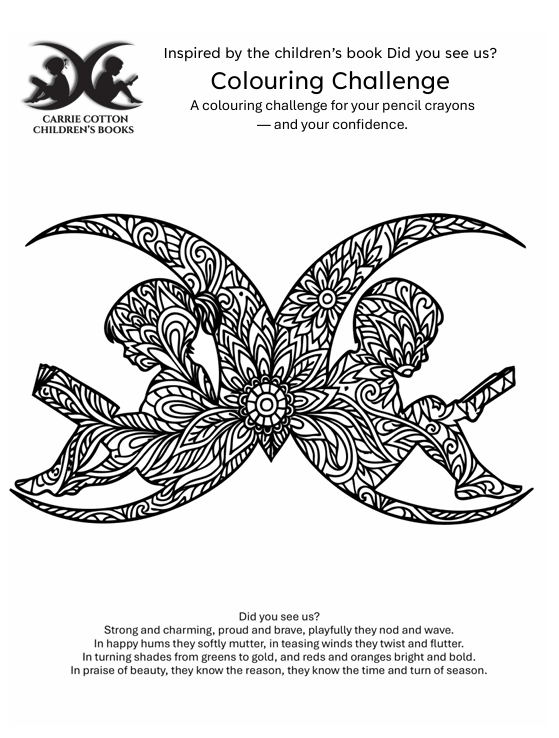 Can you see me Activities - Colour Page